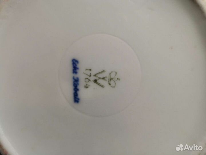 Фарфоровая ваза Echt Kobalt Wallendorf