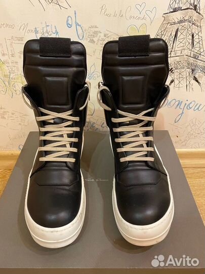 Rick Owens Geobasket Black Milk