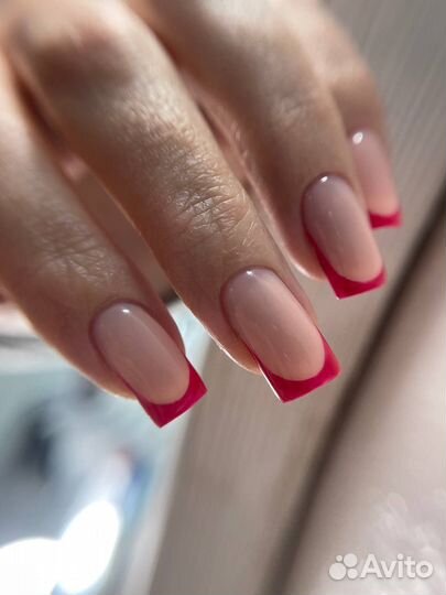 Комбинированный маникюр покрытие гель-лак