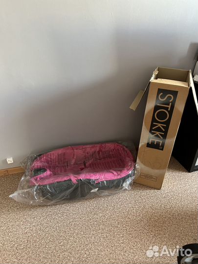 Коляска stokke xplory малиновая 2 в 1