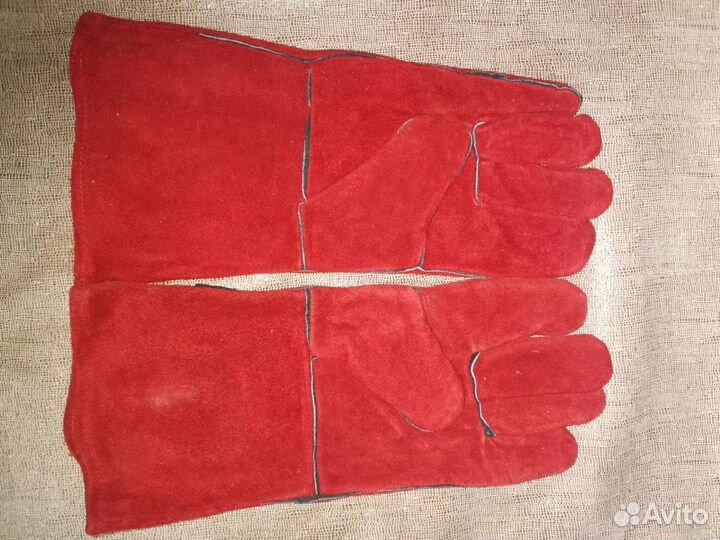 Краги сварочные спилковые с флисовым подкладом