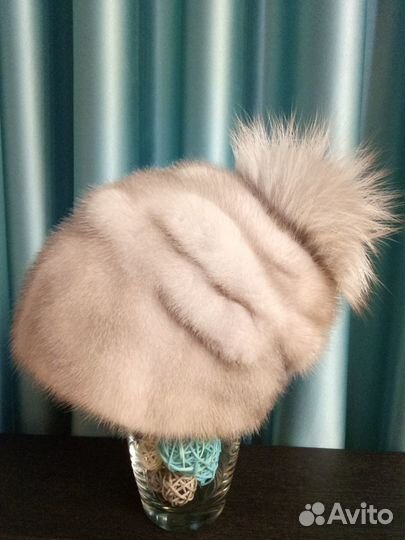 Шапка норковая женская