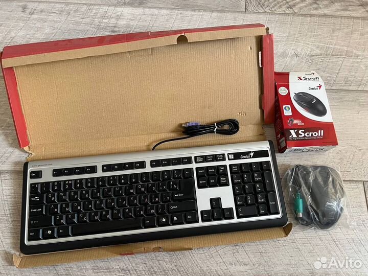 Клавиатура и мышь Genius PS/2