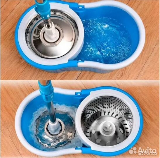 Круглая швабра с отжимом