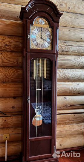 Часы напольные hermle 195см с боем и мелодией