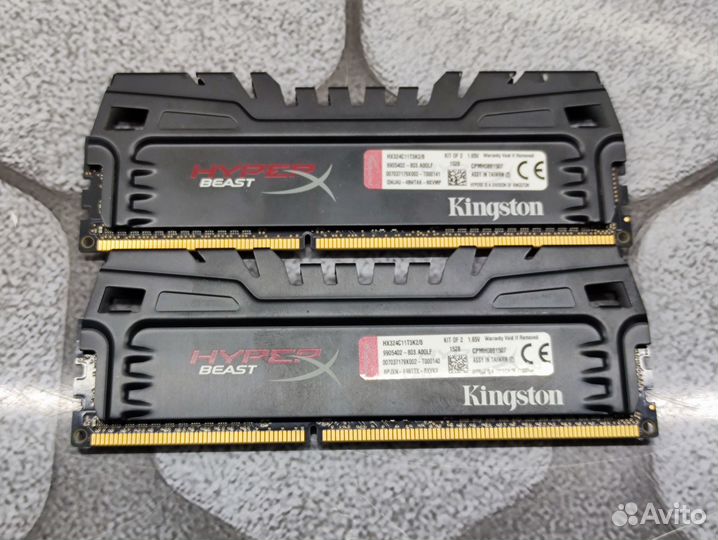 Топовая память HyperX Beast DDR3 8Gb 2400Mhz 4GBx2