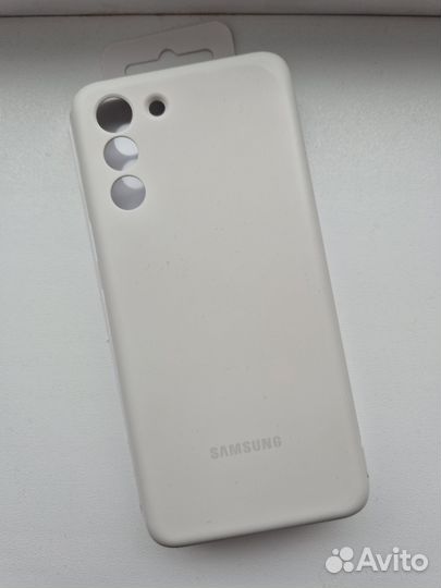 Чехол Samsung S21 Silicone Cover O1 Light Gray