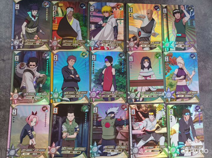 Карточки Наруто редкие