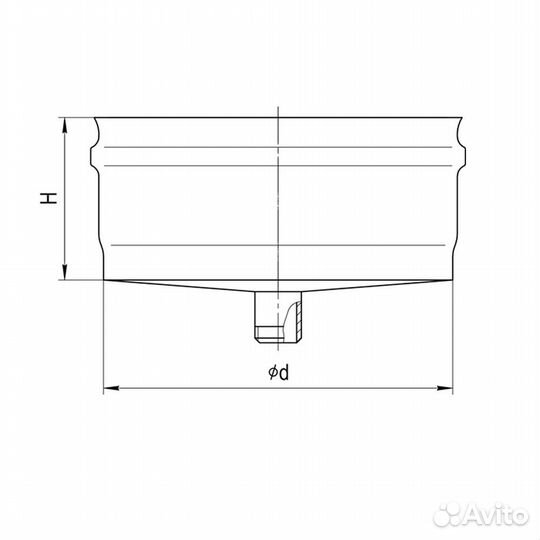Конденсатоотвод ferrum для трубы (430/0,5 мм) Ф100