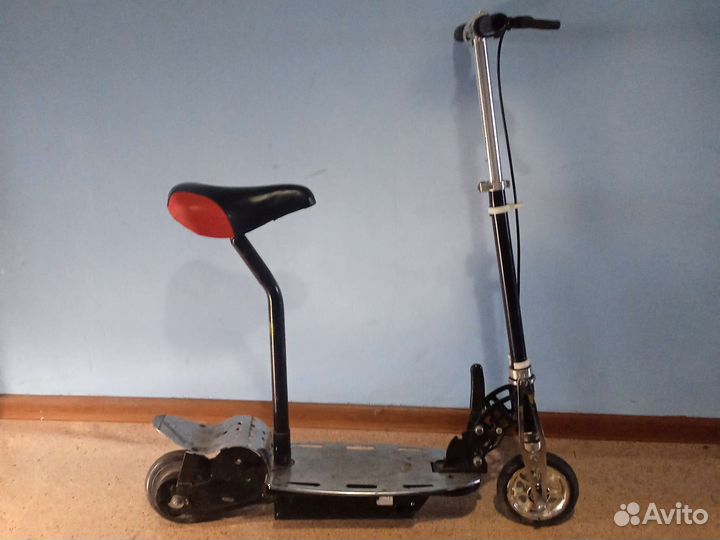 Самокат детский бу не электрический с сиденьем