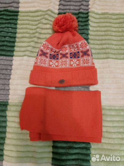 Комплект шапка и шарф для мальчика