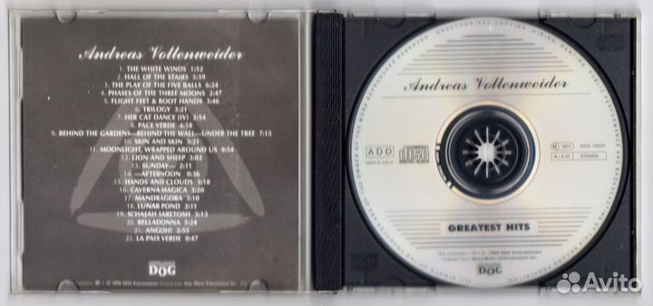 Andreas Vollenweider – Greatest Hits. CD. 1996