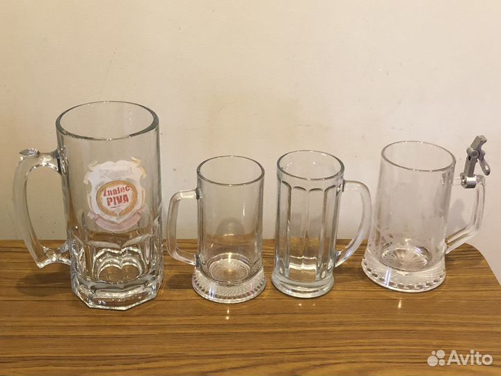 Пивные кружки стаканы бутылки бирдекели и т п