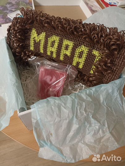 Именная мочалка + мыло ручной работы