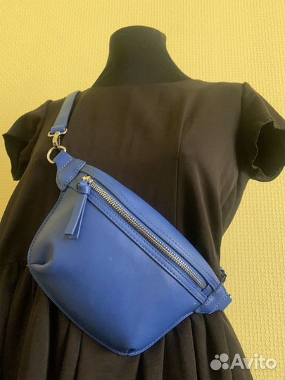 Новая кожаная сумка бананка женская ostin бельтбэг