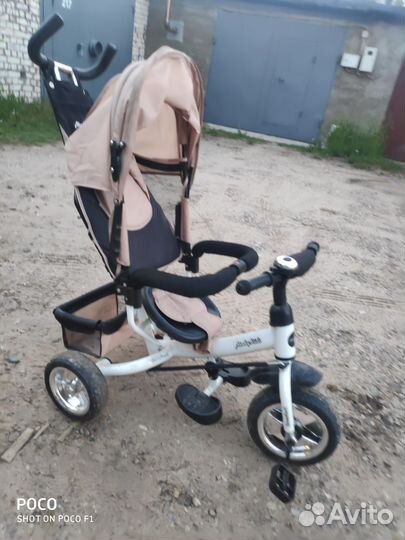 Велосипед коляска детский с ручкой бу