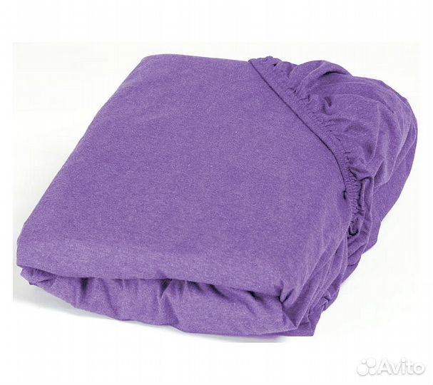 Простынь GoodNight Трикотаж 140х200х20 Лаванда на