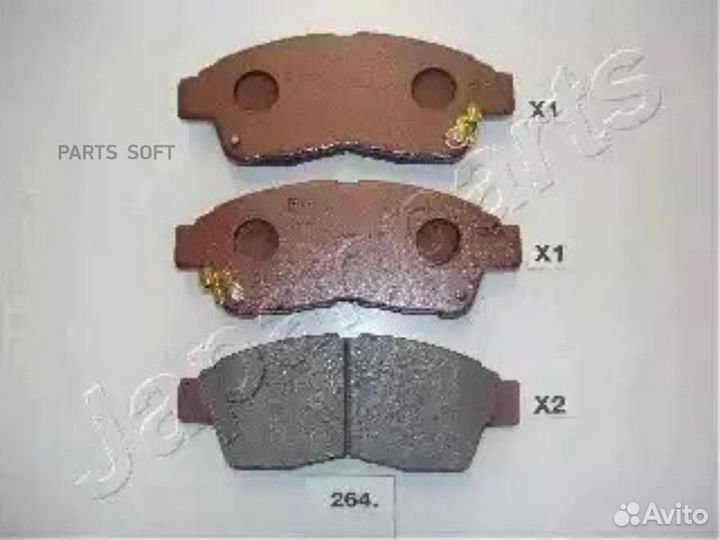 Japanparts PA264AF Колодки передние дисковые toyot