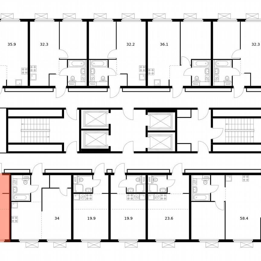 Квартира-студия, 25,4 м², 10/28 эт.