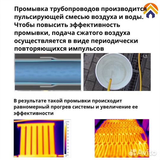 Промывка системы отопления и теплого пола