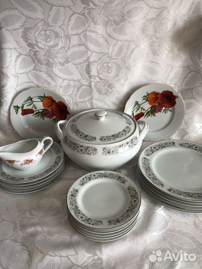 Предметы столовых сервизов