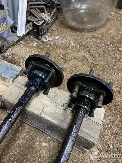 Полуоси волга газ 21, барабаны в сборе (газ 24)