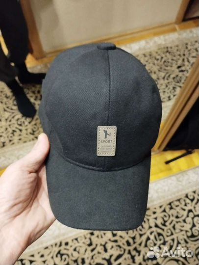 Бейсболка мужская зимняя