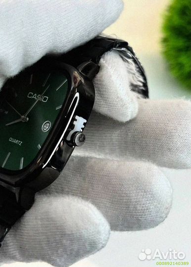 Наручные часы Casio чёрно-зелёные (Арт.20138)