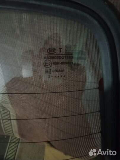Заднее стекло ваз 2107