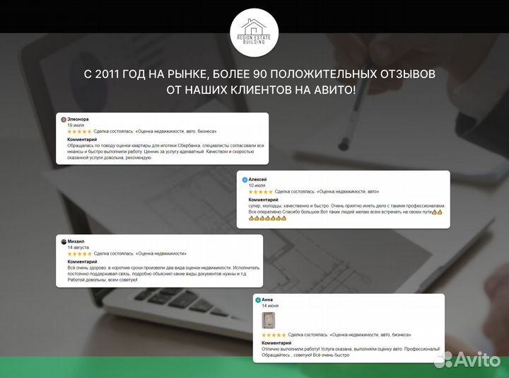 Оценка недвижимости, авто, бизнеса