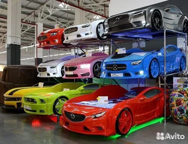 Детские кровати машины