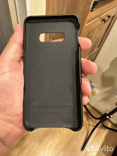 Чехол samsung galaxy s10e кожаный оригинал