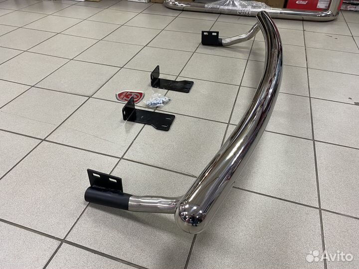 Защита заднего бампера Hyundai Santa Fe SM 2000+