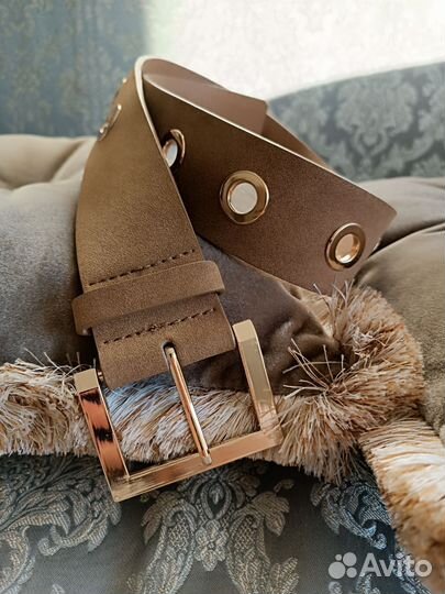 Ремень из натуральной замши Love Republic. Новый