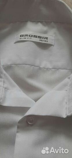 2 белые рубашки 152/158
