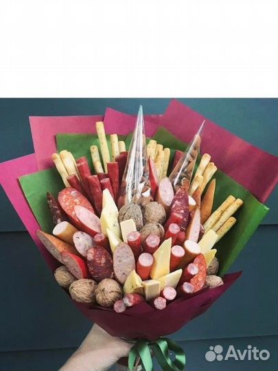 Сьедобные букеты для мужчин