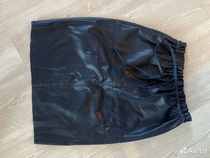 Кожаная юбка 44-46 р