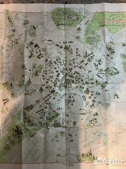 Иллюстрированная схема Москвы и справочник