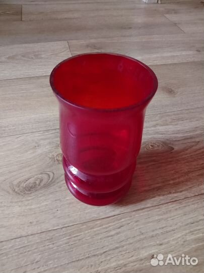 Графин ваза цветное стекло СССР