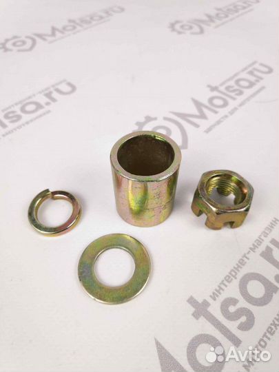 Ось переднего колеса с гайкой и втулкой трицикл LF