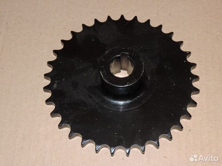 Звезда ведомая большая (Z33, шлицы, шаг 12,7) для