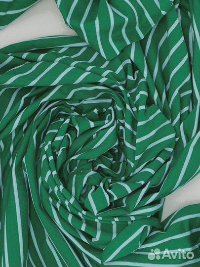 Ткань Кулирка полоска / опт