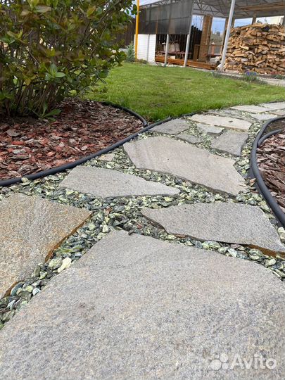 Плитняк серицит камень для коттеджа и дома