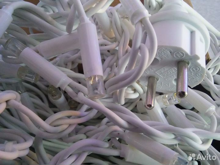 Гирлянда уличная 6 м каучук, бахрома Премиум