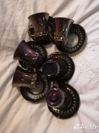 Кофейный сервиз СССР стеклянные