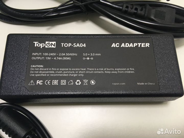 Блок питания для Samsung 19V 4.74A (5.5x3.3) 90W