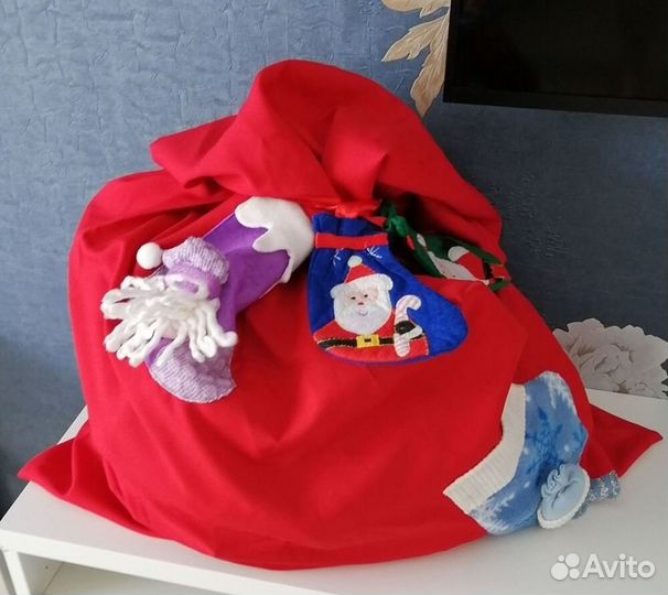 Юбка под елку и мешок для деда мороза