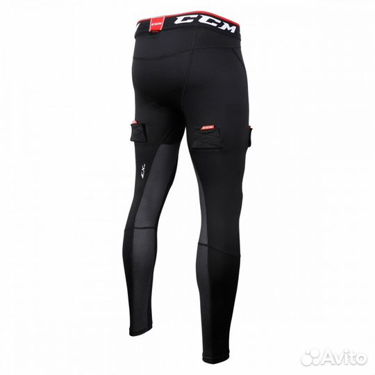 Компрессионные брюки с раковиной CCM JR