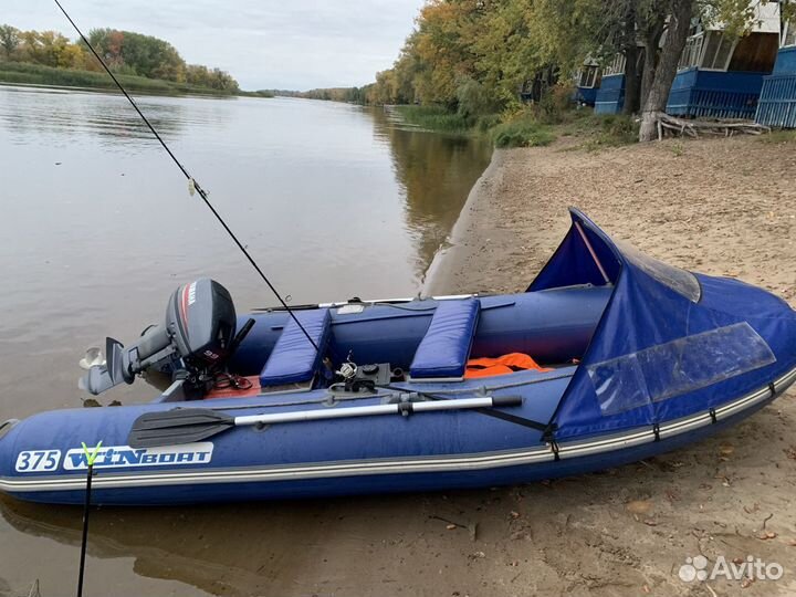 Складной риб Winboat 375 rf и мотор Yamaha 15