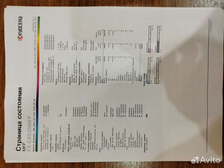 Мфу FS-C8525MFP разбор